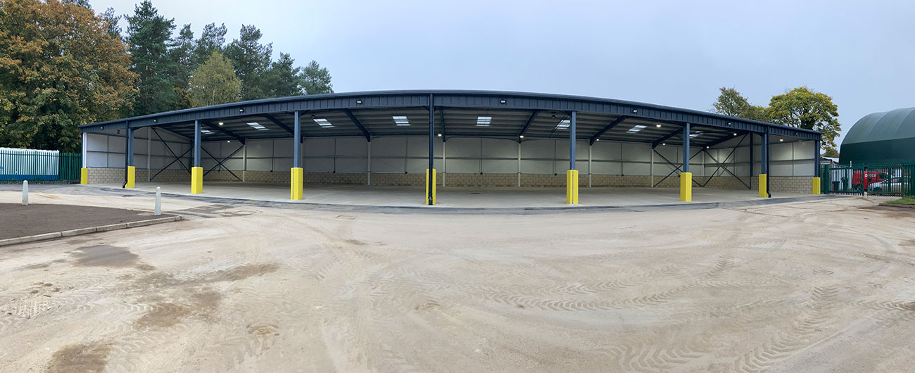 Highways Gritter store at North Willingham Depot, Lincolnshire