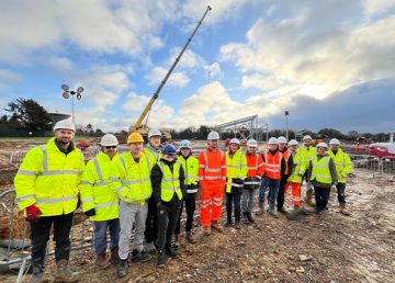 At the site of the new Swaffham SEN School