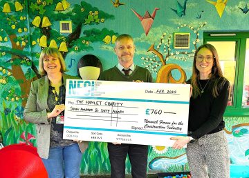 NFCI donation to The Hamlet Charity