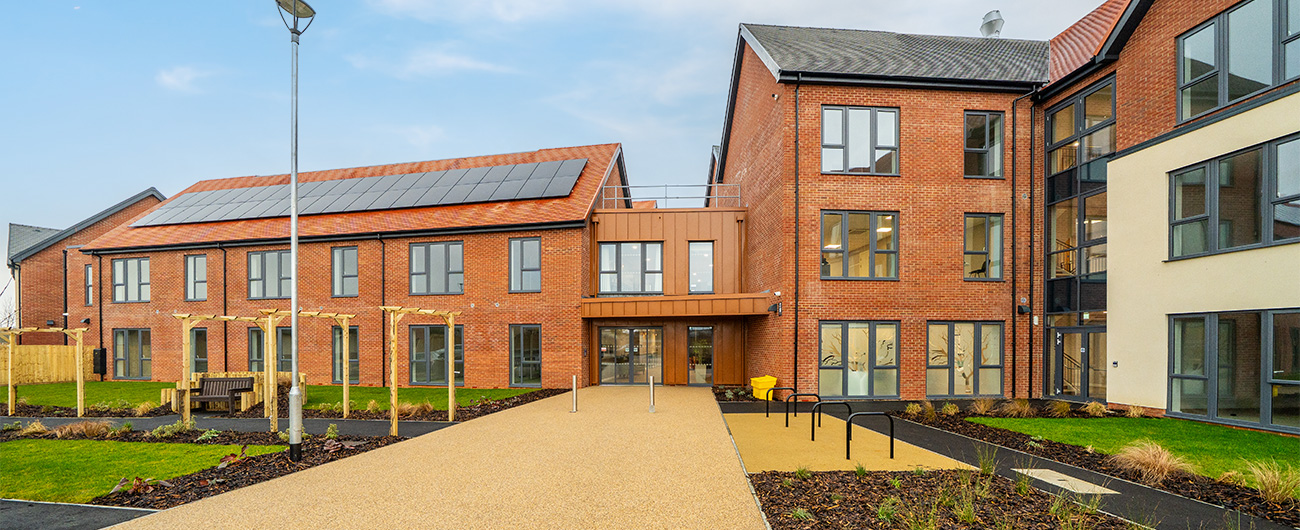 External view at Welton Extra Care